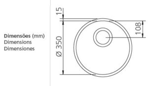 "94073/500 CUBETA REDONDA Ø350mm"