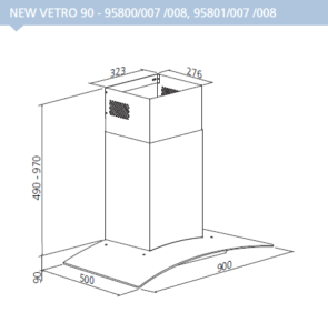 "95801/008 EXTRACTOR NEW VETRO 90"