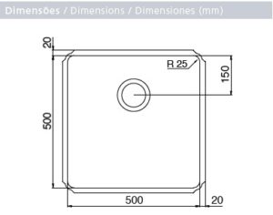 "94093/102 CUBETA PROFESIONAL DRITTA PRO 500X500 mm"